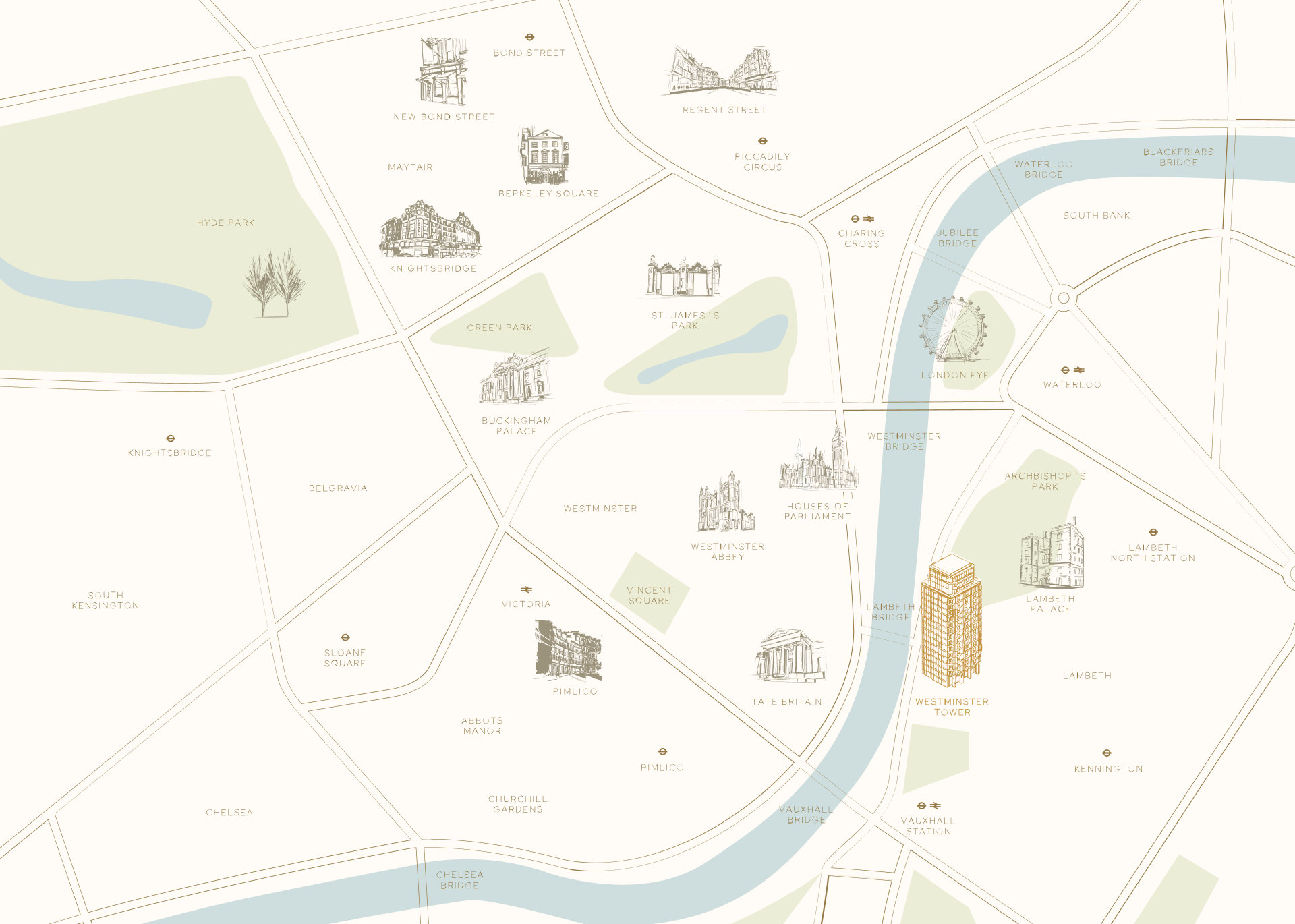 Map of County Hall Kingston